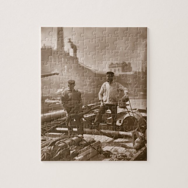Puzzle Trabajadores en la "carretera silenciosa", a (Vertical)