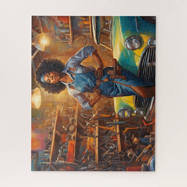 Puzzle Trabajando duro en la tienda (Vertical)