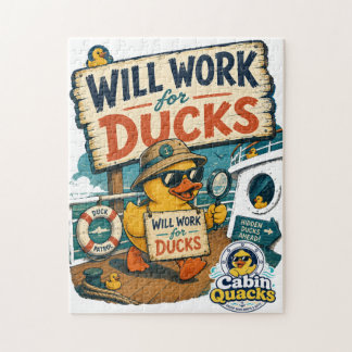 Puzzle Trabajaré por patos