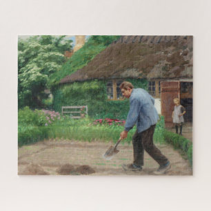 Puzzle Trabajo nocturno en el jardín (por H.A. Brendekild