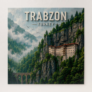 Puzzle Trabzon Turquía Destino Montañoso Escénico del Mar