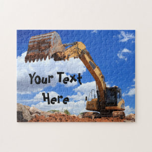 Puzzle Tractor de construcción de mensaje de Personaliza