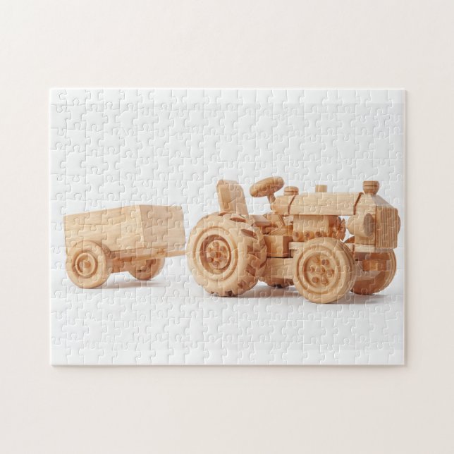 Puzzle Tractor de madera (Horizontal)