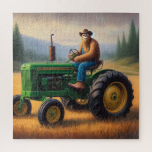 Puzzle Tractor de pie grande