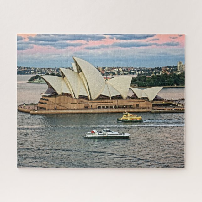 Puzzle Tráfico del puerto - teatro de la ópera de Sydney (Horizontal)