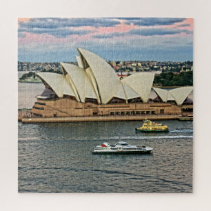 Puzzle Tráfico portuario - Ópera de Sydney - 20x20-676 pc
