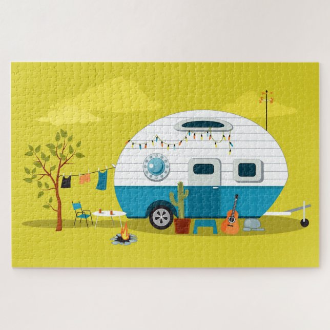 Puzzle Trailer de camping animado (Horizontal)