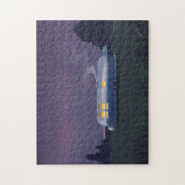 Puzzle Trailer de viaje Plata RV & Night Sky