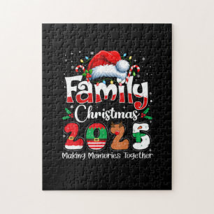 Puzzle Traje a juego de Navidad familiar 2025 Squad Santa