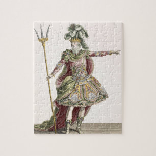 Puzzle Traje para Neptuno en varias óperas, grabado cerc