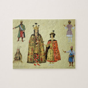 Puzzle Trajes del 17mos y siglos XVIII, placa 56