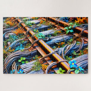 Puzzle Tramos de trenes excesivos