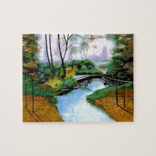 Puzzle Tranquila mañana de la niebla junto al rompecabeza