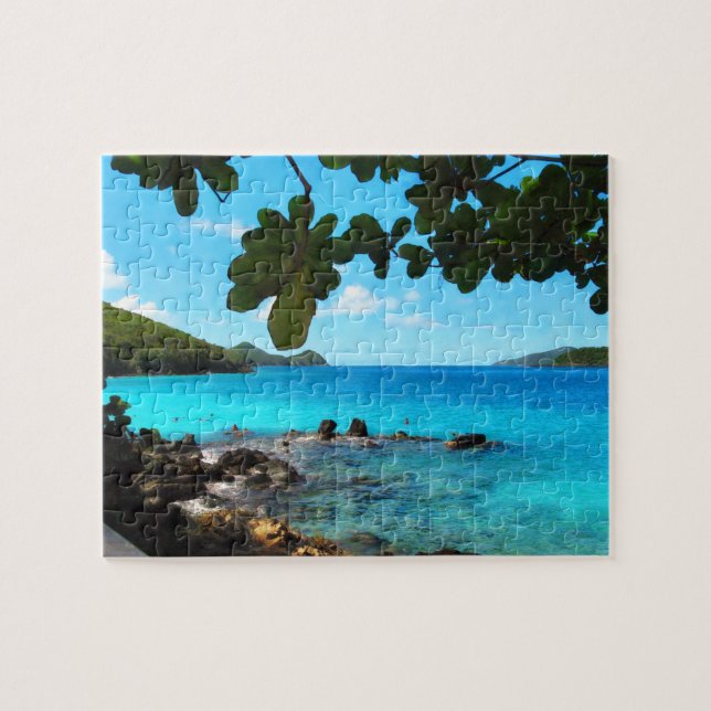 Puzzle Tranquila playa de St Thomas (Horizontal)