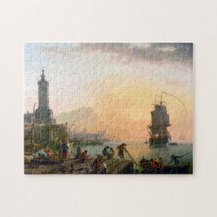 Puzzle Tranquilidad en un puerto mediterráneo Claude-Jose