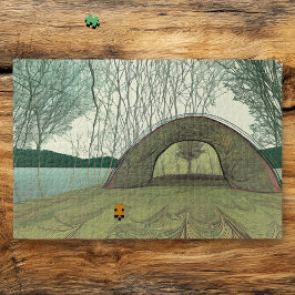 Puzzle Tranquilidad y apacible escena de camping