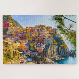 Puzzle Tranquilo pueblo italiano a orillas del mar