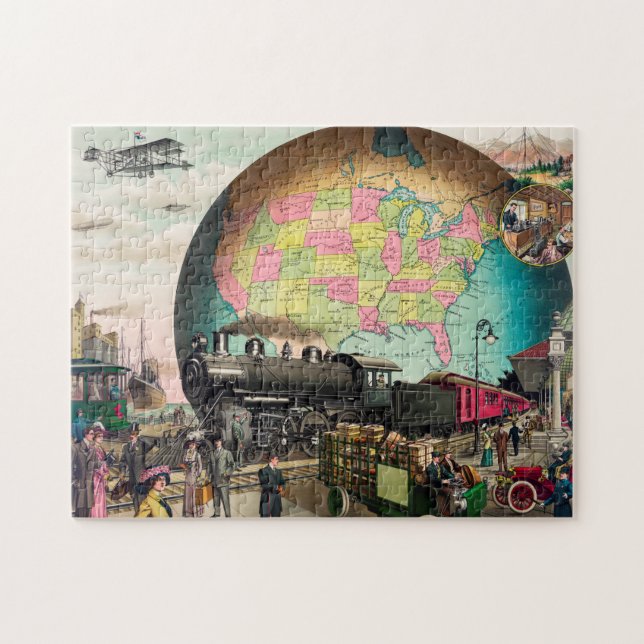 Puzzle Transporte de vintage  (Horizontal)