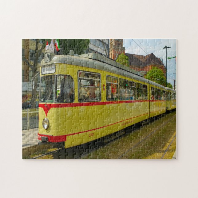 Puzzle Tranvía de Düsseldorf Alemania. (Horizontal)
