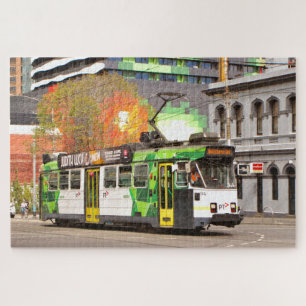 Puzzle tranvía de Melbourne, calle Swanston