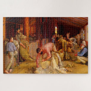 Puzzle Trasquilando los carneros Tom Roberts 1890 Arte au