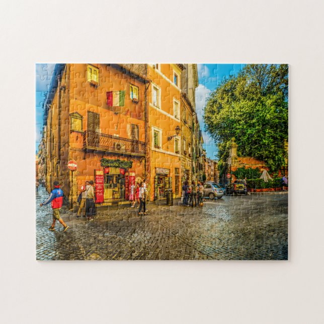 Puzzle Trastevere Rome. (Horizontal)