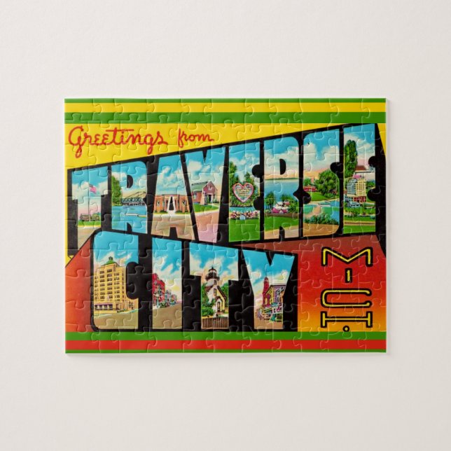 Puzzle Traverse City Michigan 8x10 (Horizontal)