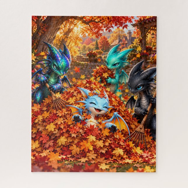 Puzzle Travesuras de Otoño (Vertical)