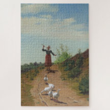 Trayendo a casa el rebaño de ganeses (de Paul Peel