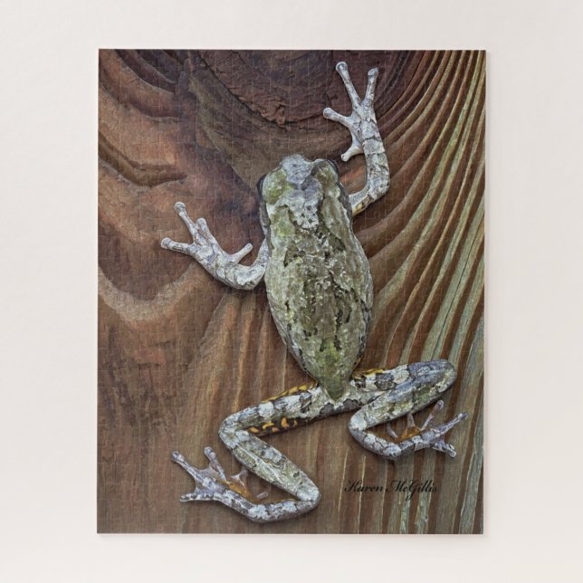 Puzzle Treefrog en la cerca de Cedar (Vertical)