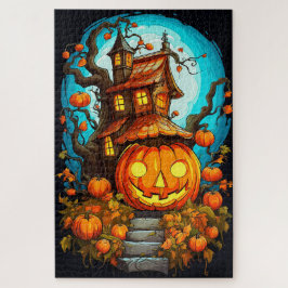 Puzzle Treehouse festivo | Feliz Halloween