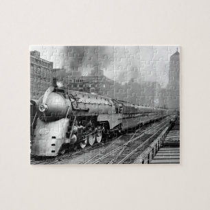 Puzzle Tren 20th Century Limited aerodinámico c. 1938 Jig