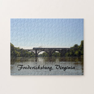 Puzzle Tren de Amtrak cruzando el río Rappahannock