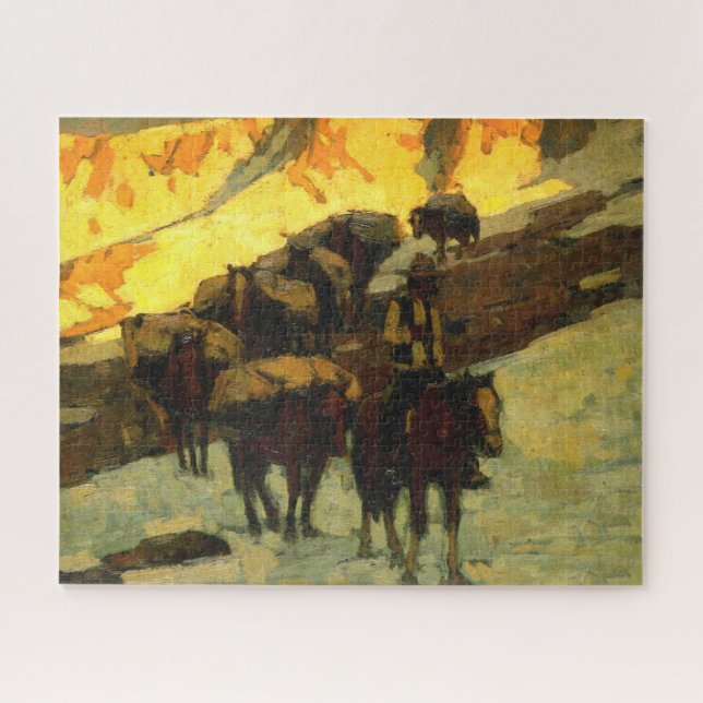 Puzzle Tren de carga Edgar Payne (Horizontal)