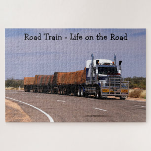 Puzzle Tren de carretera Vida en la carretera Semi camión