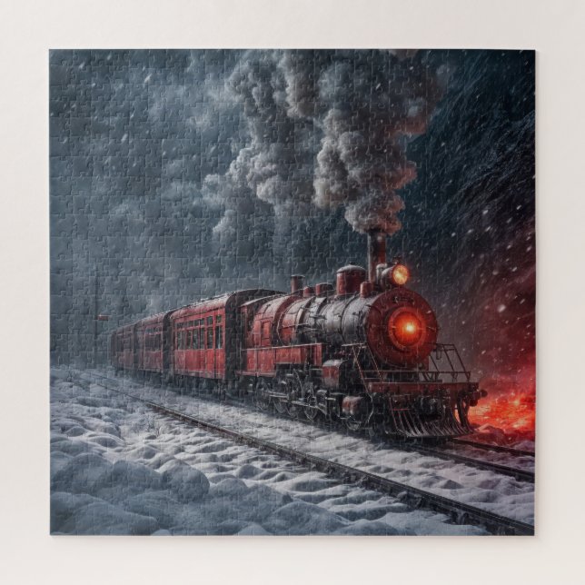 Puzzle Tren de nieve (Vertical)