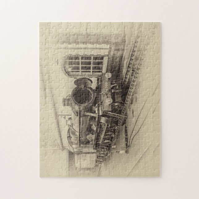 Puzzle tren de vapor antiguo (Vertical)