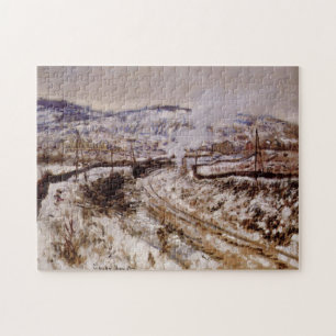 Puzzle Tren en Nieve en Bella Artes Argenteuil Monet