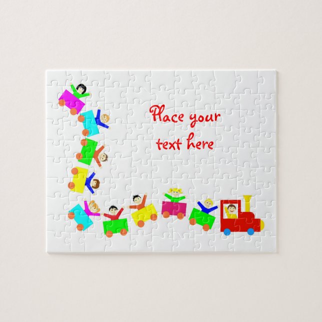 Puzzle Tren infantil feliz (Horizontal)