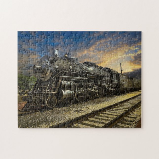 Puzzle Tren largo y oscuro (Horizontal)