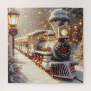 Puzzle Tren mágico de Navidades de invierno en Wonderland