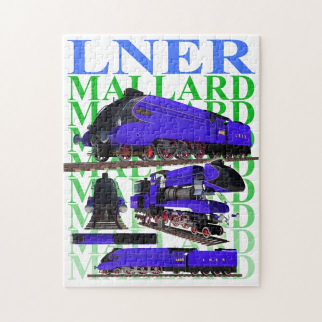 Puzzle Tren Mallard, batidor de récords (Vertical)