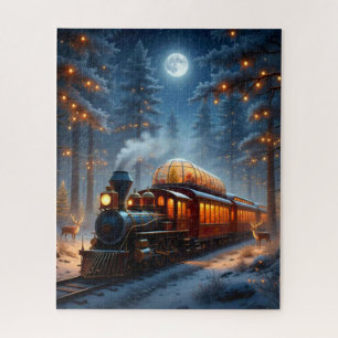 Puzzle Tren navideño caprichoso