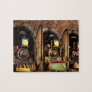 Puzzle Tren - Tecnología de captura de vacas 1869