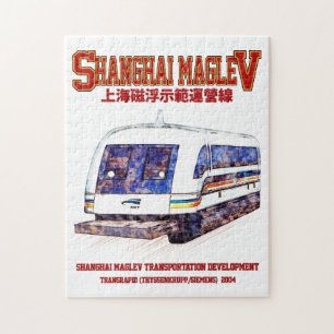 Puzzle Tren Transrápido Maglev SMT de Shanghai de alta ve