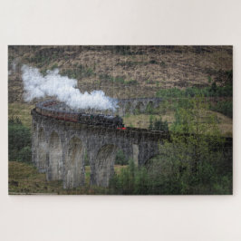 Puzzle Tren viejo del vapor en el viaducto de Glenfinnan