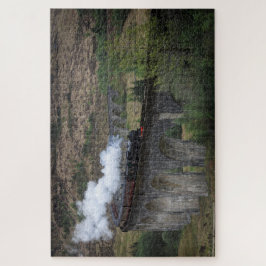 Puzzle Tren viejo del vapor en el viaducto de Glenfinnan