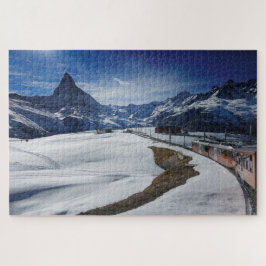 Puzzle Tren y Cervino ferroviarios de Gornergrat en