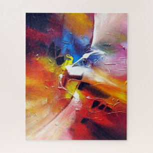 Puzzle Trendy Modern Abstract Expressionism Painting