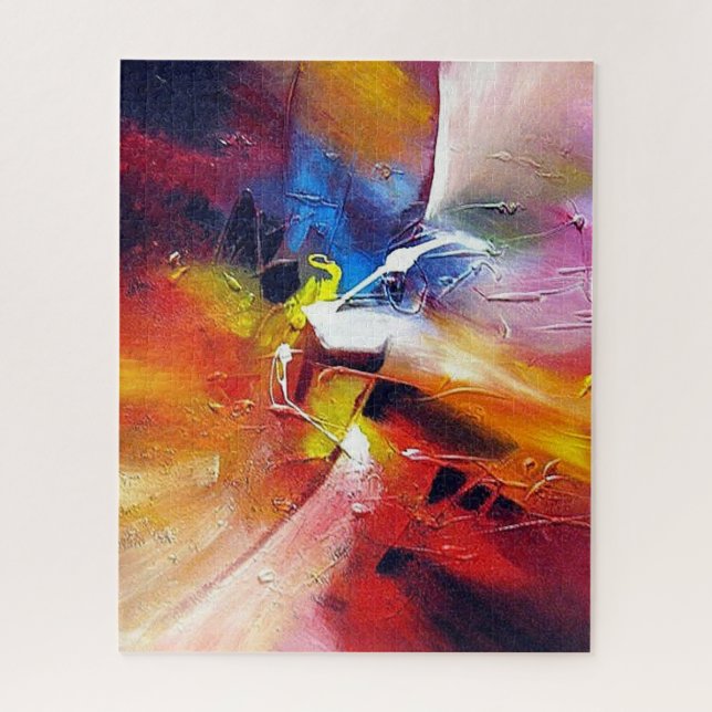 Puzzle Trendy Modern Abstract Expressionism Painting (Vertical)